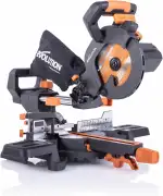 Evolution Power Tools (R185SMS+) 185mm Gehrungssäge mit Universalschnitt - 45° Fase, 50° Gehrung ...