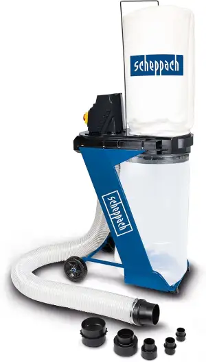 Scheppach Absauganlage DC500 Späneabsaugung mit 4 tlg. Adapterset | Luftleistung