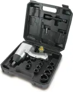 BITUXX® Druckluft Schlagschrauber Radschrauber Set 16-teilig mit Transportkoffer Pneumatik Luftdr...