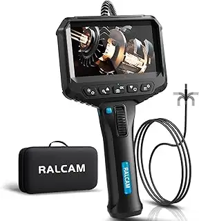 Ralcam Endoskopkamera mit Licht, 6.2mm 210° Bi-Direktionale Inspektionskamera, 4