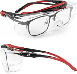 LANON Schutzbrille Arbeitsschutzbrille für Brillenträger, ANSI Z87.1-Gläser mit 