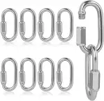 10 x Schraubverbinder M6 Edelstahl 304, Kettenglieder mit 396Kg Belastbarkeit, Kettennotglied Sch...