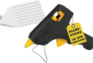 Rapid Hobby Heißklebepistole mit 30 universal Klebesticks, 7 mm Klebepistole für