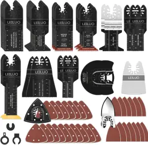LEILUO 158 teiliges Multitool Sägeblatt Set universelles Zubehör für oszillieren