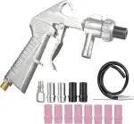 Sandstrahlpistole Druckluft Set: Sandstrahlpistole für Kompressor mit Düsen Verschiedener Kaliber...