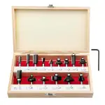 BAIDETS Pro 15tlg. Fräser Set für Holz - Hartmetall Fräsersatz, Zubehör Oberfräsen mit 8mm Schaft...