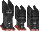 LEILUO 15-teiliges Multitool Sägeblatt Set Extra Lange Sägeblätter mit Japan-Verzahnung für Schne...