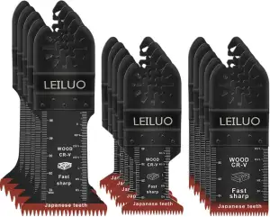 LEILUO 15-teiliges Multitool Sägeblatt Set Extra Lange Sägeblätter mit Japan-Ver