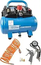 Güde Kompressor Airpower 180/08 (ölfrei & wartungsarm, Riemenantrieb, 8 bar, 1100 W, eff. Liefermenge 140 l/min, 2,5 m Druckluftschlauch mit Schnellkupplung, inkl. Zubehör)