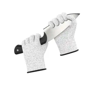STONE REEF Schnittschutzhandschuhe Größe M – Level 5 Schutz, Lebensmittelecht, E