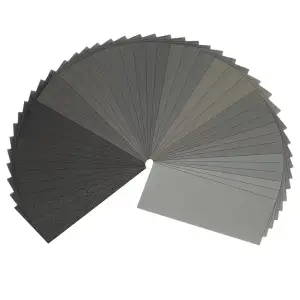 STEBRUAM Profi Schleifpapier Set 42 Stück Trocken und Nass Sandpapier 120 bis 30