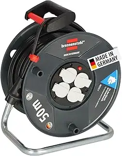 Brennenstuhl Garant V2 Kabeltrommel 50m Kabel (Made in Germany, 4 Schutzkontakt-