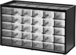 STANLEY Kleinteilemagazin Organizer Sortimentskasten (Mehrzweck-Box mit 30 Schubladen, bruchfeste...