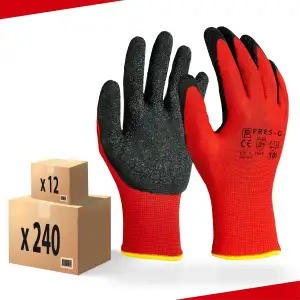 Arbeitshandschuhe Herren Größe 7-S (36 Paare) - Latex Handschuhe Arbeit - Abrieb