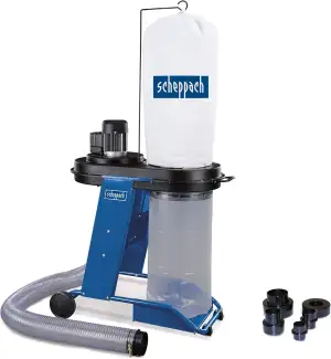 Scheppach Absauganlage HD12 Absaugung | 550W, Luftleistung 1150m³/h, Füllmenge 7