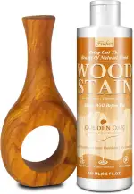 Holzbeize Wasserbasis - Goldene Eichenfarbe Geruchsarm & Ungiftig Schnelltrocknend | Holzbeize für Möbel, Innen & Außen geeignet für Türen, Fenster, Schränke, Wandverkleidungen - 250ml