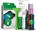 GIGA Fixxoo® Handy Akku Reparatur Set für iPhone 8 [inkl. Werkzeug-Kit & Anleitung] - Original Ka...