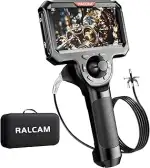 Ralcam Endoskopkamera 6,2mm Endoscope Camera - Endoskop 360° Inspektionskamera mit Licht 5,0" HD ...