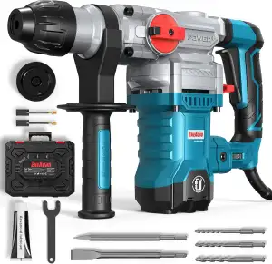 ENEACRO SDS-Plus Bohrhammer, 1500W 6Joule Abbruchhammer 6 Variable Geschwindigke