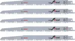 Bosch Accessories Bosch Professional 5x Säbelsägeblatt S 1531 L (für Brennholz, Grünholz, Weichho...
