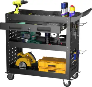 Werkstattwagen Werkstatt-Rollwagen Montagewagen 78x35x70 cm,mit Abschließbare Sc