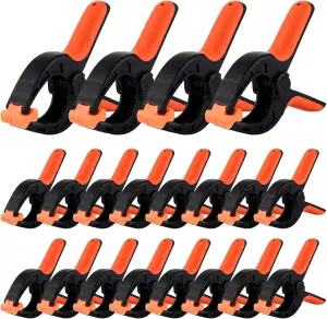 20er Set Klemmzwingen 160mm aus hochfestem Nylon - Hochleistungs Leimzwingen mit