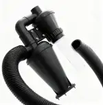 Zyklonabscheider, mit 50mm/2'' Turbolader Filter Geeignet zum Trennen von Holzspänen, Staub, Metallspänen, Kunststoff, Textilien, Laub und Haaren, Zyklon Staubsammler Doppelte Filtration