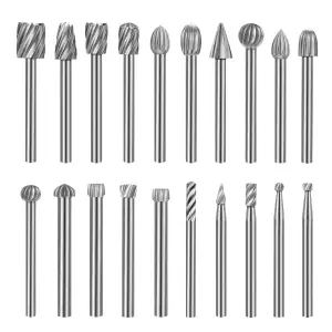 Fräser Holz Set Kompatibel mit Dremel, 20 Stück Holzschnitzerei Bohrer Set, Holz