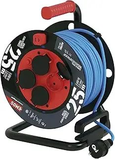 EMOS ganzjährige Outdoor-Kabeltrommel mit Silikon-Isolierung, 25m Kabel 1,5 mm2 