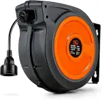 SuperHandy Kabeltrommel 1,5mm² × 15m Industrie Polypropylen Kabeltrommel für außen sehr robust 23...