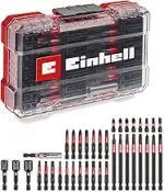 Original Einhell M-CASE 38-tlg. Impact-Bit-Set (25-mm-Bits, 50-mm, 90-mm, Sechskantstecknüsse, 60...