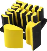 STEBRUAM Handschleifblock -Set mit konturiertem Profil, mit Klettverschluss, 100mm Schleifklotz K...