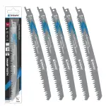 EZARC Säbelsägeblätter Set 5tlg für Holz, Zubehör Säbelsäge, R931GS für schnelle Schnitte 225mm 5TPI(5 Stück)