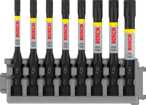 Bosch 8x PRO Torx Impact Bit (170 x 120 mm, Professional Zubehör Schraubendreher