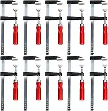 Schraubzwingen-Set, 10er-Pack F-Klemme 300 mm/200 mm/150 mm, Spanneinteilung 50 