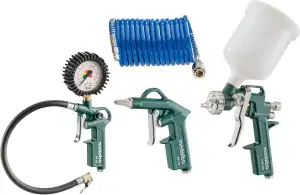 Metabo Druckluft-Werkzeugset LPZ 4 Set – 601585000 – Mit mit Adapter und Ballhoh