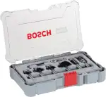 Bosch 6x PRO Rand- und Kantenfräser-Set, 6-tlg. (für Weichholz, Hartholz, Ø 19, 25, 25, 35, 13, 1...