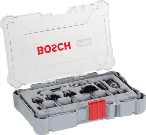 Bosch 6x PRO Rand- und Kantenfräser-Set, 6-tlg. (für Weichholz, Hartholz, Ø 19, 