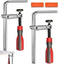 2 Stück Schraubzwingen Set, Hebelzwinge160mm x 60mm, 200 kg Spannkraft Schraubzw
