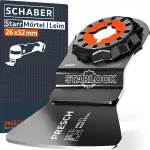 Presch Starlock Schaber Mörtel & Kleber 52mm - Starlock Multitool Zubehör für werkzeuglosen Wechs...