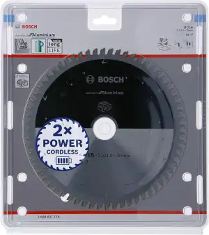 Bosch 1x PRO Aluminium Kreissägeblatt für Akku-Kapp‑ und Gehrungssägen (für Alum