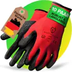 10 Paar robuste & komfortable Handschuhe Arbeitshandschuhe Herren Gr 10 - Arbeitshandschuhe Damen...