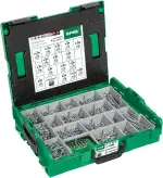 SPAX Montagekoffer L-BOXX groß – 2.446-teiliges Schraubenset mit Senkkopf, WIROX A9J, T-STAR plus...