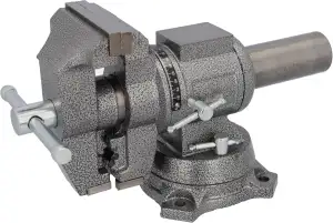 HRB robuster Schraubstock drehbar groß - 100 mm Spannweite-, multifunktionaler P