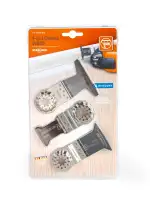 Fein E-Cut Combo Starlock Wood Tauchsägeblätter (3 teiliges Set, für Sägearbeiten in Holzwerkstoffen, Aufnahme Starlock) 35222967080