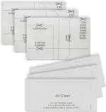 3er Set Filter für Miele Staubsauger [Complete C3, C2, C1, Classic C1, Compact C1/C2, Dynamic U1, S8340] – ersetzt SF-SAC 20/30 AirClean – 3 Abluft- & 3 Motorschutzfilter [S200–S899, S2000–S8999]