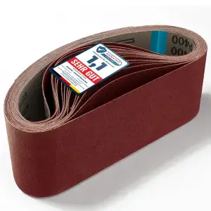 Premium Schleifband 75x533 mm 15 Stück – je Körnung 3x 80/120/150/240/400 – reiß