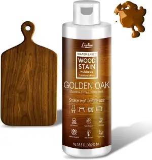 Wasserbasierende Holzbeize - Goldene Eiche | Holzlasur für Innen- & Außenmöbel, 