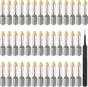 40 Stück kohlebürsten 4.9 x 4.9 x 10.5mm für Elektromotor, Universal-Kohlebürste