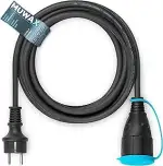 15m Gummi-Verlängerungskabel H07RN-F 3G1,5mm² für Baustellen, Werkstatt, Industrie, für dauerhaft...
